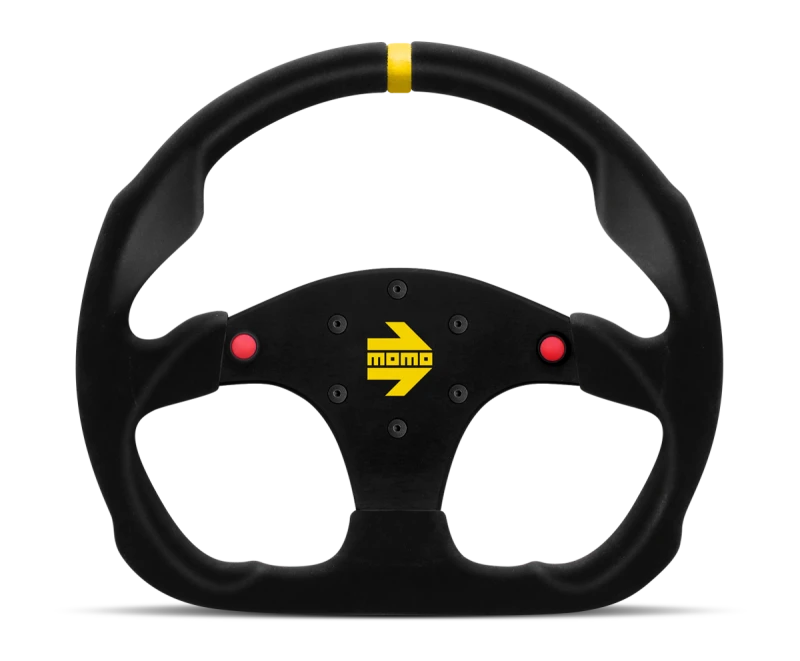 Momo MOD69 Steering Wheel 350 mm -  Black Suede/Black Spokes