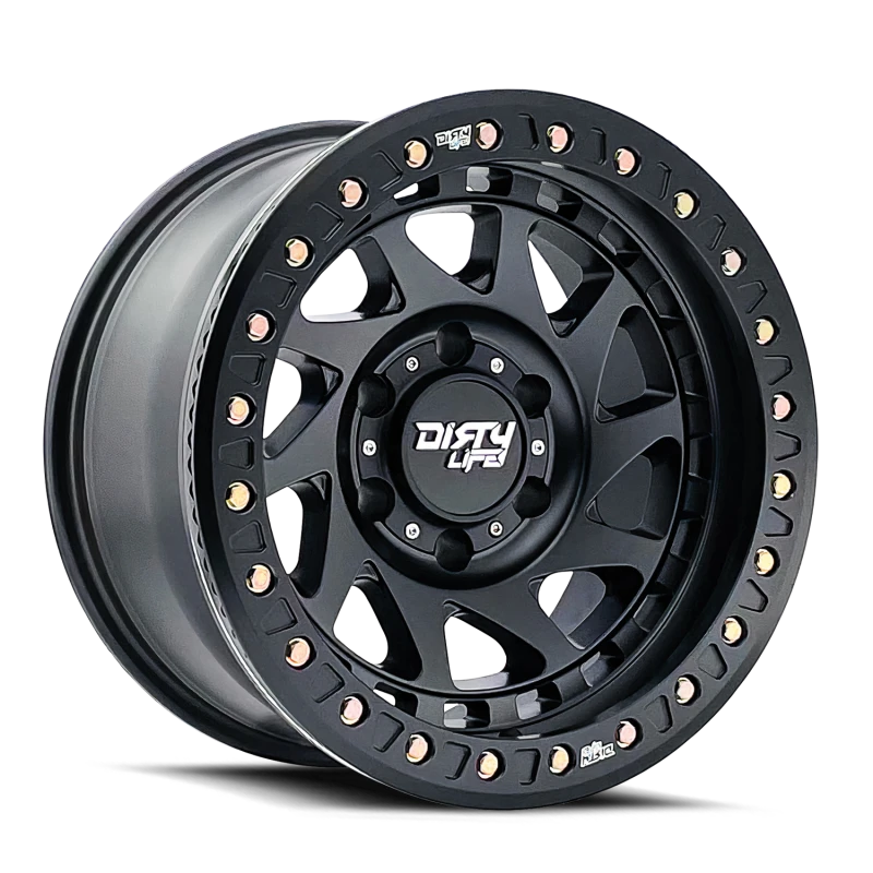Dirty Life 9313 Enigma Race 17x9 / 5x127 BP / -12mm Offset / 78.1mm Hub Matte Black Wheel