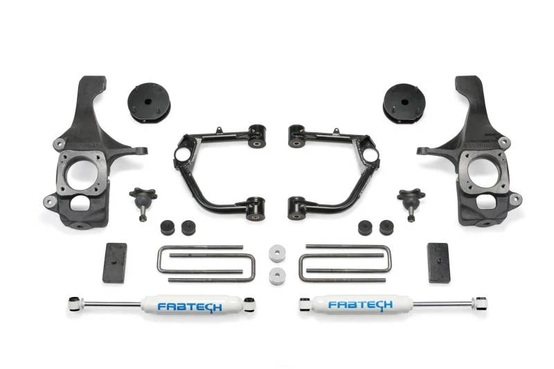 Fabtech 16-19 Toyota Tundra 2WD/4WD 4 Zoll Budget UCA System mit hinteren Perf.-Stoßdämpfern