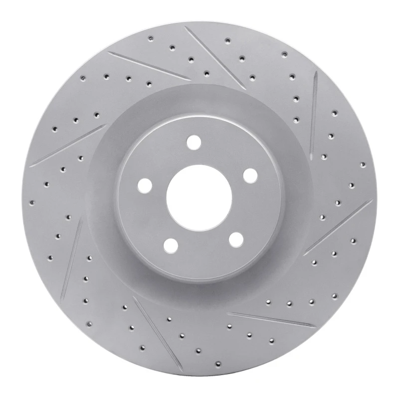 DFC 16-18 Ford Focus Front Right Drilled & Slotted Geoperformance Rotor