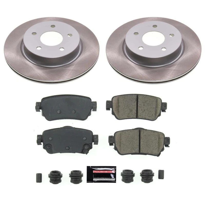 Power Stop 19-21 Nissan Rogue Sport Rear Semi-Coated Rotor Kit