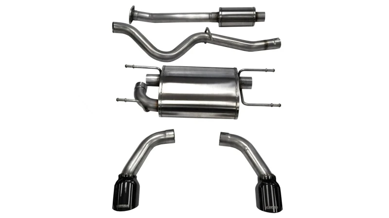 Corsa Black Tip Sport Cat-Back Auspuff für 2012-2020 Scion FRS / Subaru BRZ