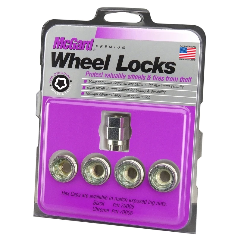 mcgard_24013-6793ff84d869d McGard Wheel Lock Nut Set - 4pk. (Under Hub Cap / Cone Seat) M12X1.25 / 19mm & 21mm Hex /.775in. L