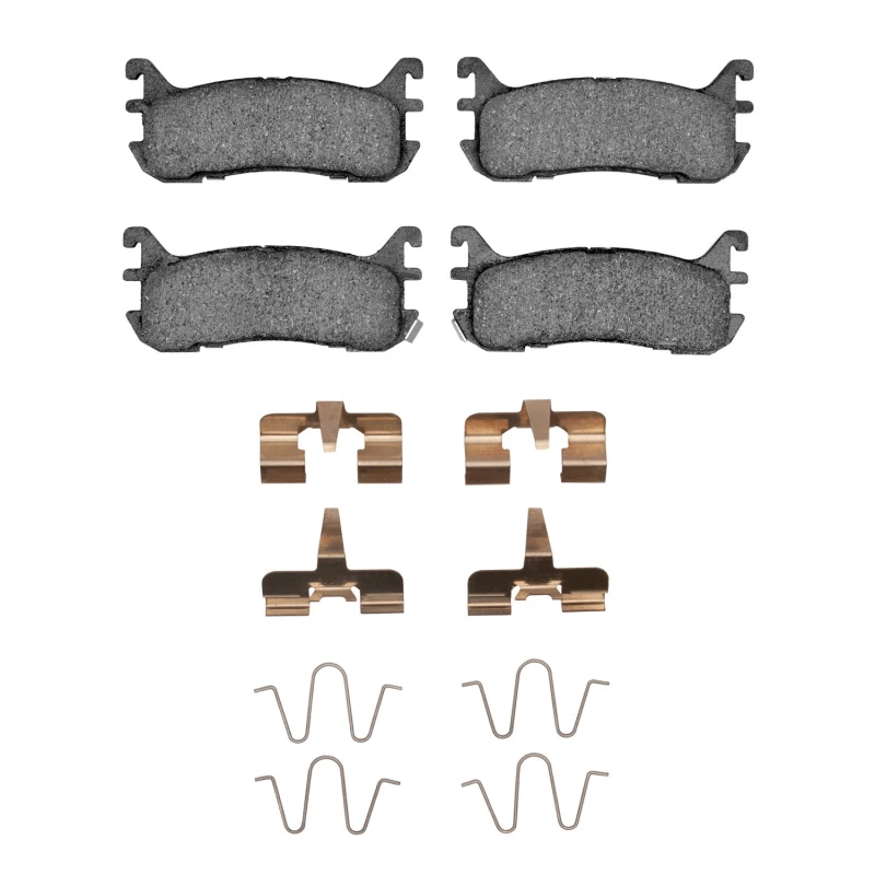 DFC 94-03 Ford Escort Rear 5000 Advanced Ceramic Brake Pads and Hardware Kit