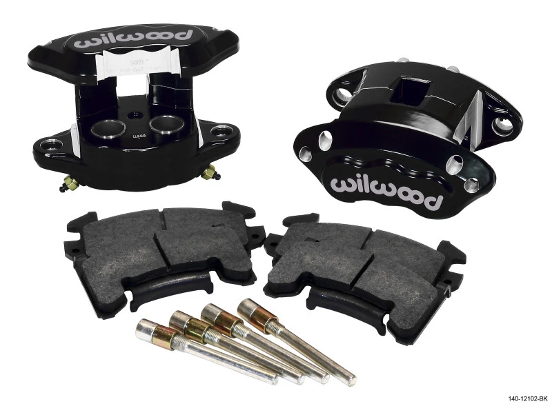 Wilwood D154 Bremse-Hinten-Kit - Schwarz 1,12 / 1,12 Zoll Kolben 0,81 Zoll Rotor