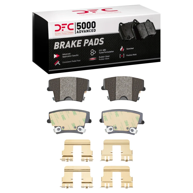 DFC 06-08 Dodge Magnum Rear 5000 Advanced Semi Metallic Brake Pads and Hardware Kit