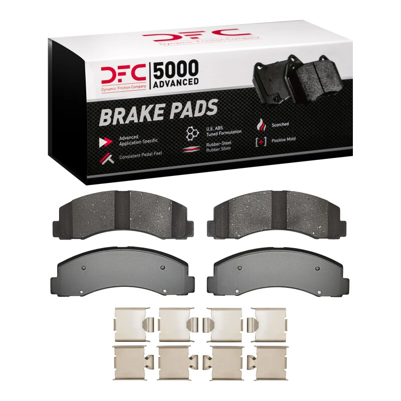 DFC 10-21 Ford F-150 RWD Front 5000 Advanced Ceramic Brake Pads and Hardware Kit