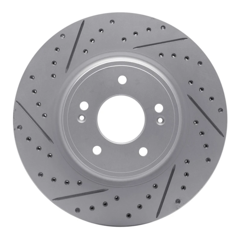 DFC 18-23 Genesis G70 Front Right Drilled & Slotted Geoperformance Rotor