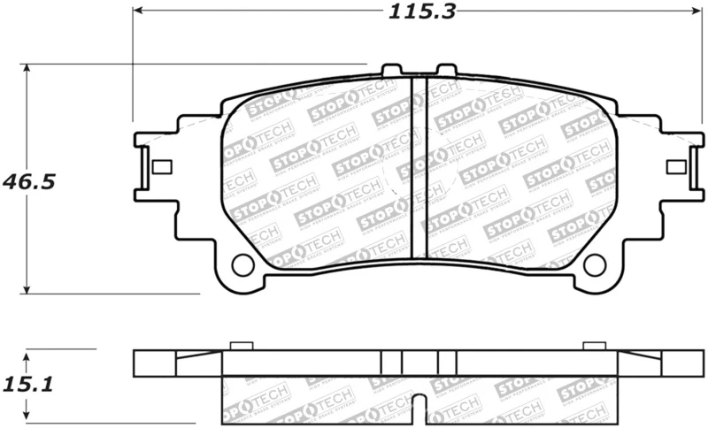 stoptech_305.13910-6794e0f664c99 StopTech Street Select Brake Pads w/Hardware - Rear