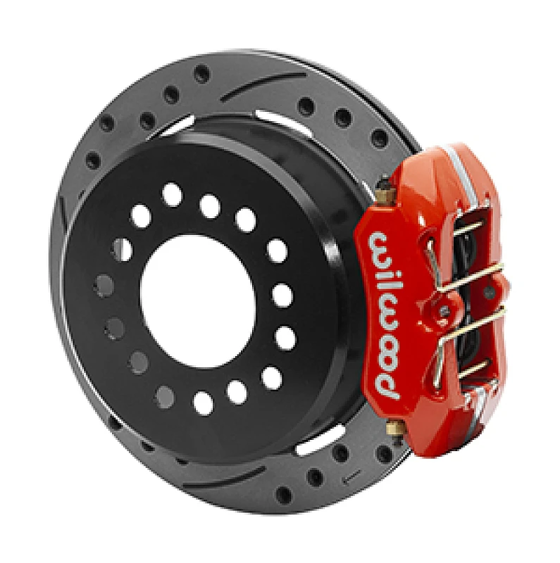 Wilwood Dynapro Low-Profile 11.00in P-Brake Kit Dust Seal 2.36in Offset - Drilled Red