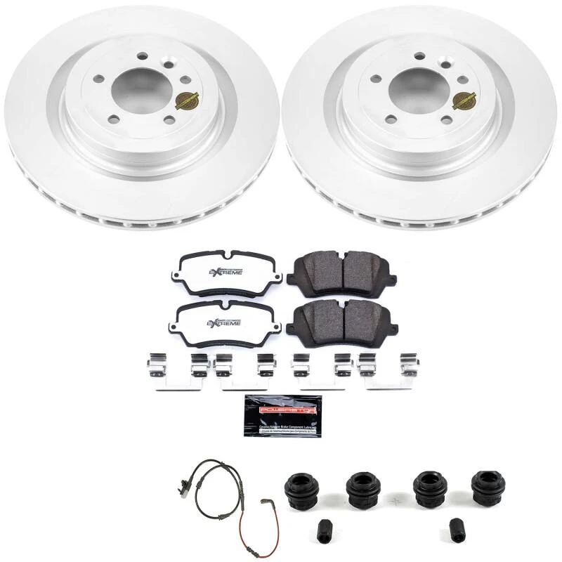 Power Stop 13-22 Land Rover Range Rover Rear Z36 Coated Truck & Tow Brake Kit