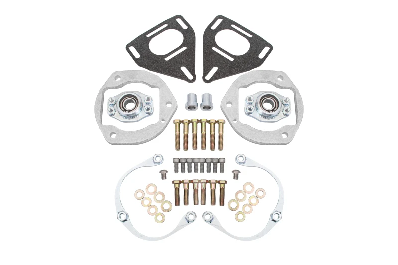 BMR 16-24 Chevy Camaro Caster Camber Plates - Black Hammertone