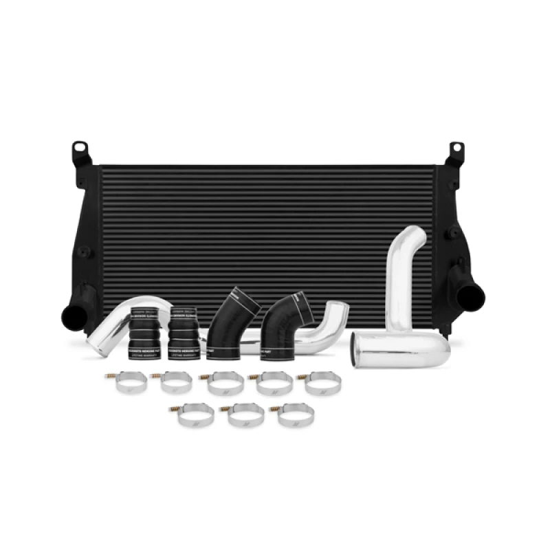 Mishimoto 02-04.5 Chevrolet 6.6L Duramax Intercooler-Kit mit Rohren (Schwarz)