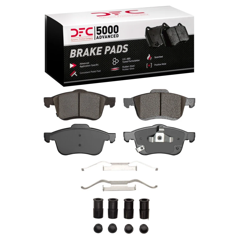 DFC 14-19 Fiat 500L Front 5000 Advanced Ceramic Brake Pads and Hardware Kit
