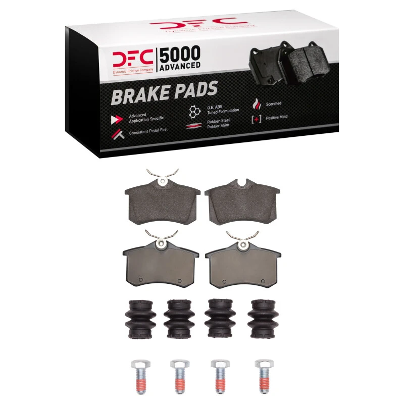 DFC 97-06 Audi A8 Rear 5000 Advanced Low Metallic Brake Pads and Hardware Kit