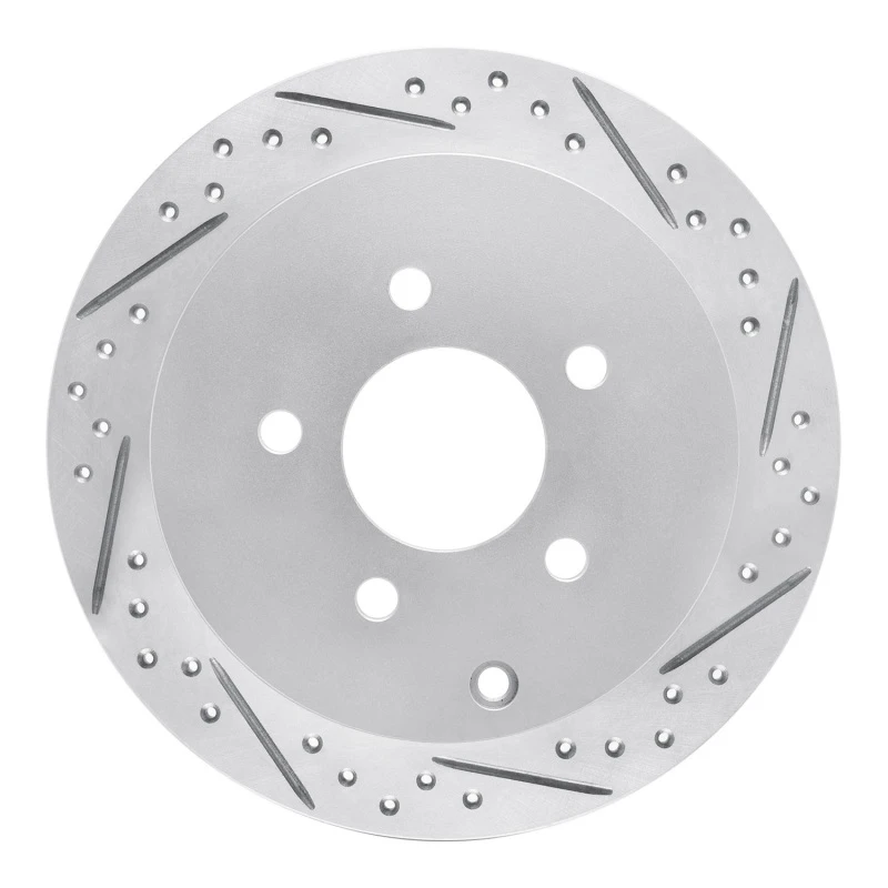 DFC 01-07 Buick Rendezvous Rear Right Drilled & Slotted Geoperformance Rotor