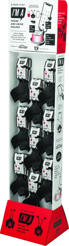 Kuryakyn Free-Flex Cup/Phone Holder 27-Count Display