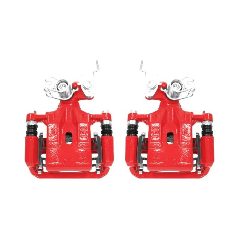 Power Stop 06-12 Ford Fusion Rear Red Calipers w/Brackets - Pair