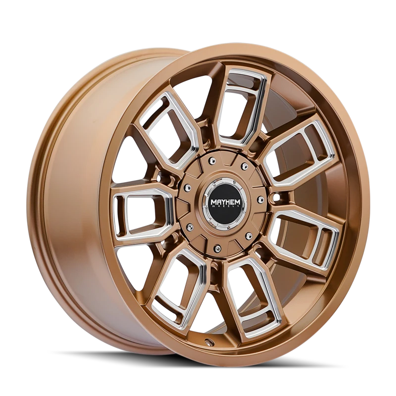 Mayhem 8118 Ordinance 20x9 / 6x135/139.7 BP / 106.1mm Hub Matte Bronze Wheel w/ Milled Spokes