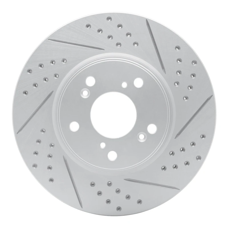 DFC 13-26 Honda Hr-V Front Right Drilled & Slotted Geoperformance Rotor