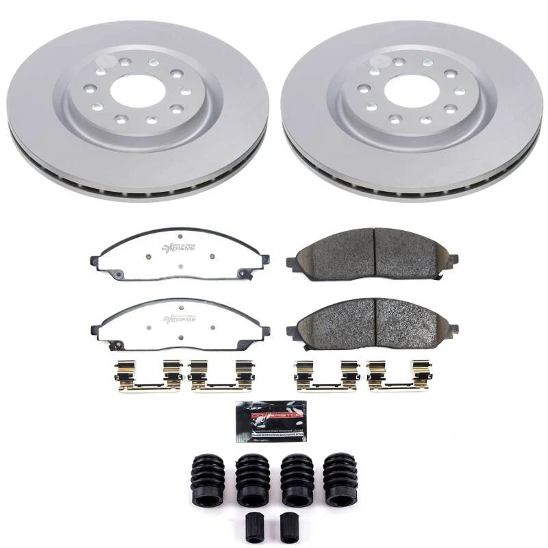 Power Stop 20-25 Chrysler Pacifica Front Z36 Coated Truck & Tow Brake Kit