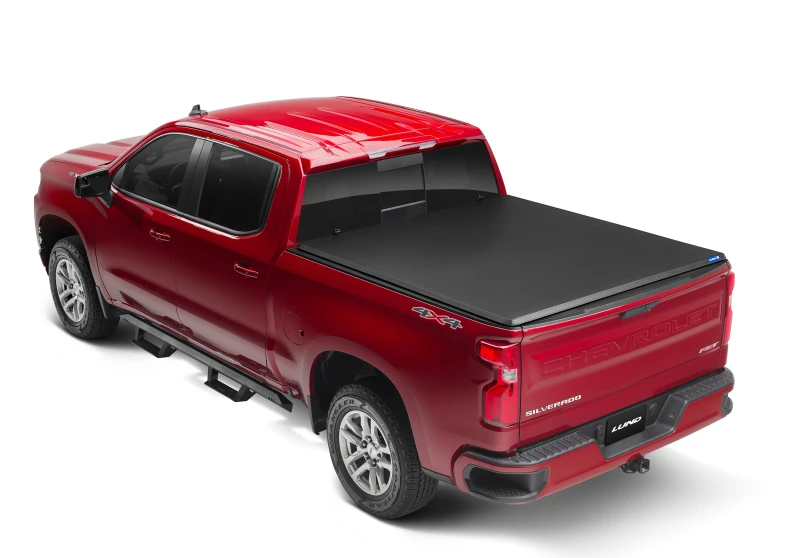 Lund 15-17 Chevy Silverado 3500 Fleetside (6.6ft. Bett) Hard Fold Tonneau-Abdeckung - Schwarz