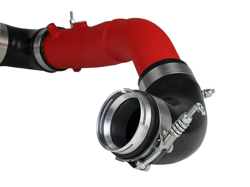 aFe 2020 Toyota Supra 3.0L 3in rotes Intercooler-Rohr - Heiß