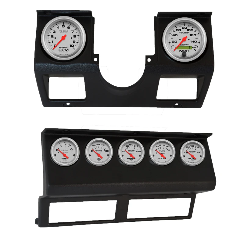 Autometer Ultra-Lite Direkt-Passendes Armaturenbrett-Kit 87-96 Jeep Wrangler YJ (Tach/MPH/FL/ÖlP/WTMP/VLT/TRNS)