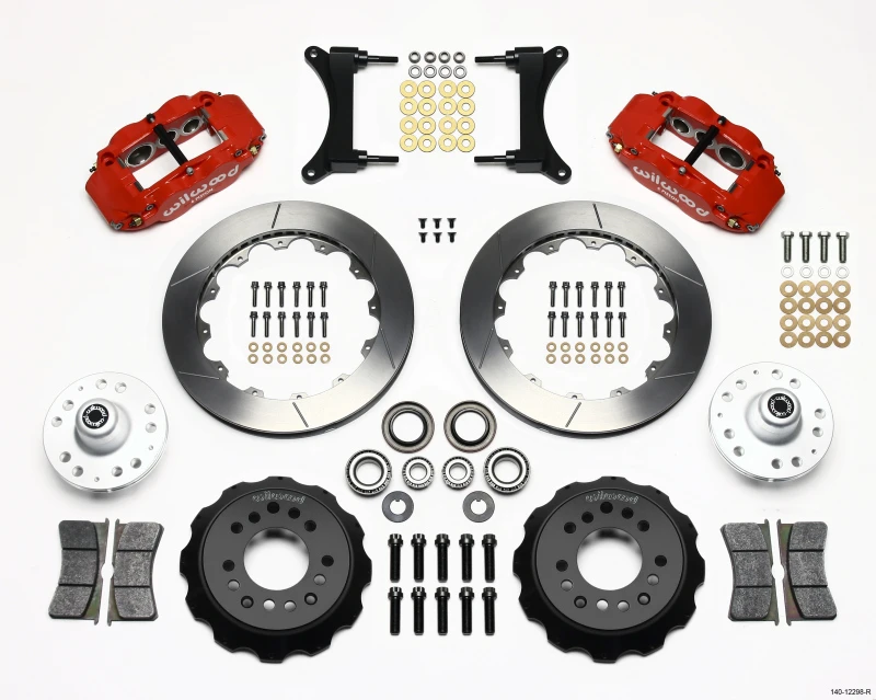 wilwood_140-12298-R-679572c06e05a Wilwood Narrow Superlite 6R Front Hub Kit 12.88in Red 79-87 GM G Body