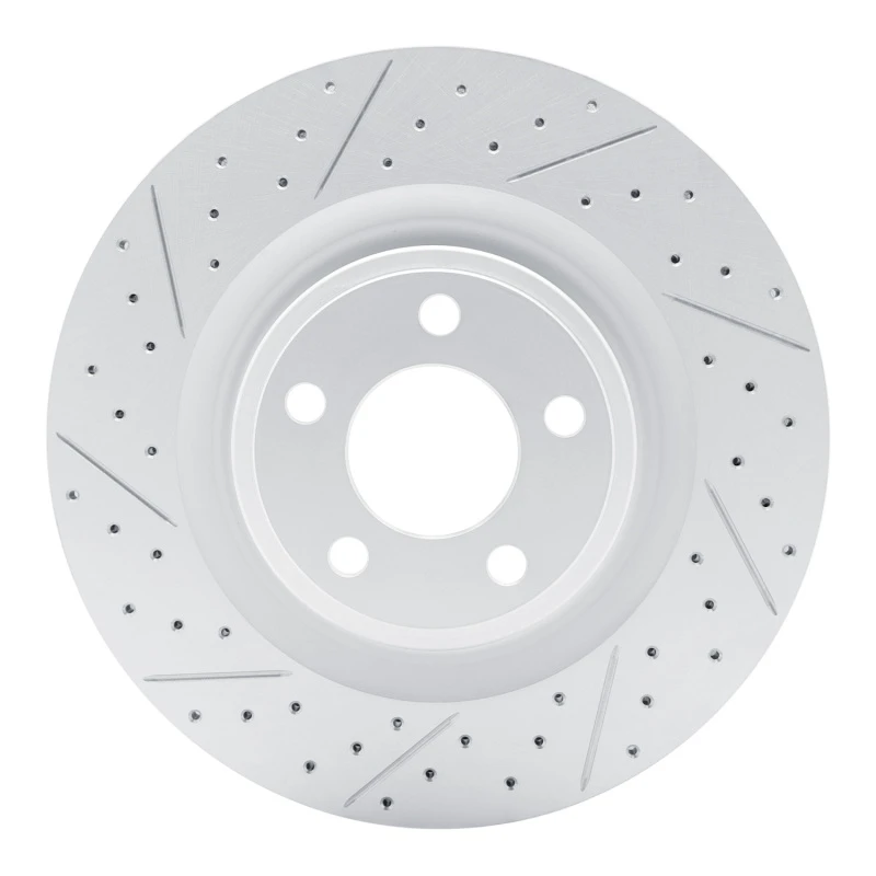DFC 20-26 Ford Explorer Front Left Drilled & Slotted Geoperformance Rotor