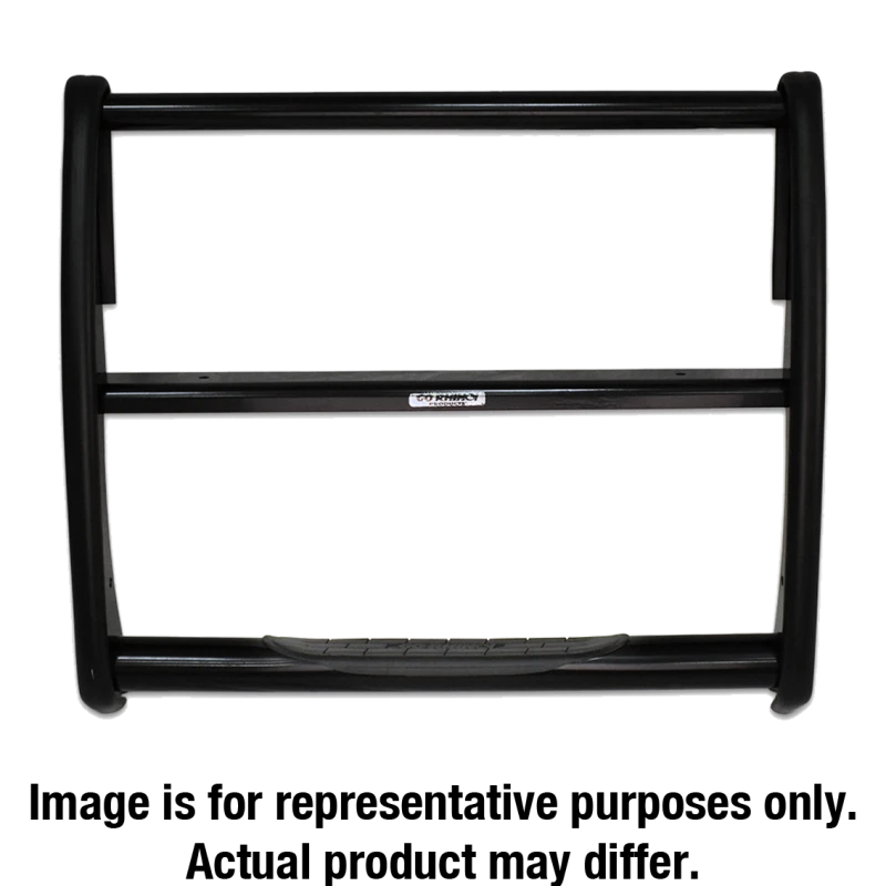 Go Rhino 07-13 Chevrolet Silverado 1500 3000 Series StepGuard - Black (Center Grille Guard Only)