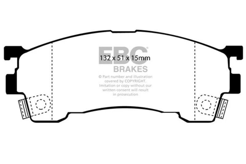 EBC 93-97 Ford Probe 2.0 16v Greenstuff Front Brake Pads