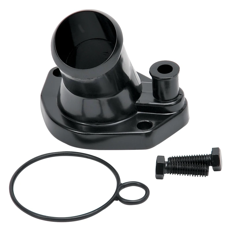 Edelbrock Stahl-Wasserhals für Ford Small Block Windsor - Schwarz