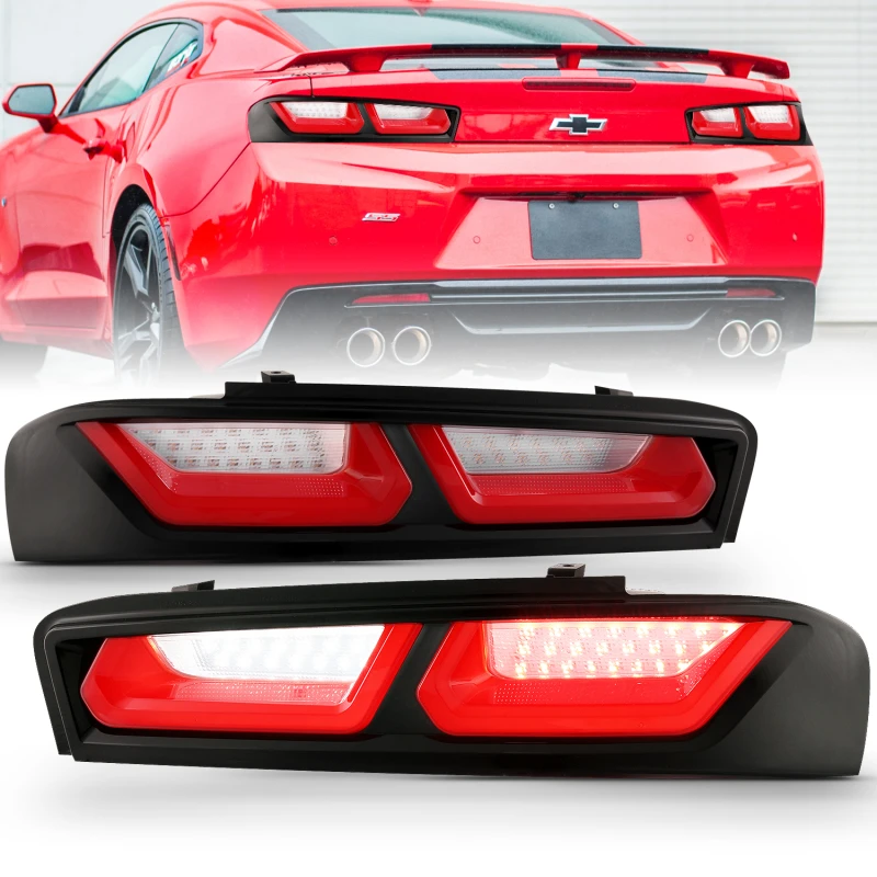 ANZO 2016-2018 Chevrolet Camaro LED-Rückfahrscheinwerfer Rot/Klar