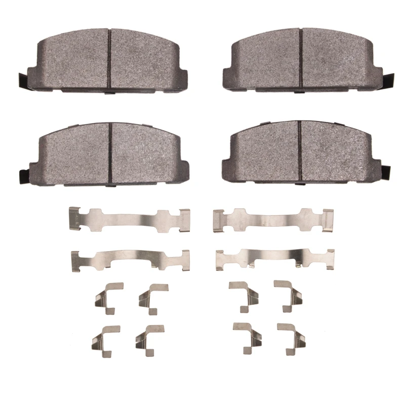 DFC 84-87 Isuzu Trooper Front 5000 Advanced Semi Metallic Brake Pads and Hardware Kit