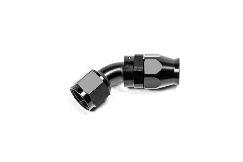 Radium Engineering 10AN Schlauchende 45 Grad PTFE - SCHWARZ