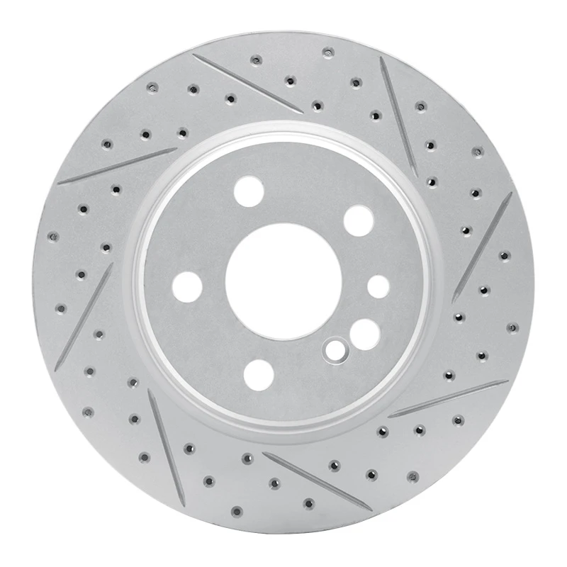 DFC 92-99 Mercedes-Benz 500Sec Rear Right Drilled & Slotted Geoperformance Rotor