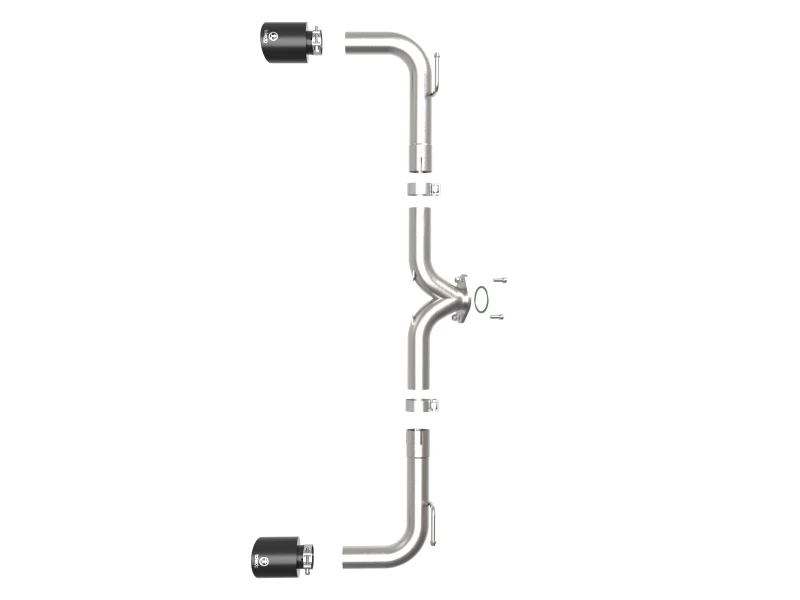 aFe Takeda 2-1/2 Zoll 304 SS Axle-Back Auspuff mit schwarzer Spitze 14-18 Mazda 3 L4 2.0L/2.5L