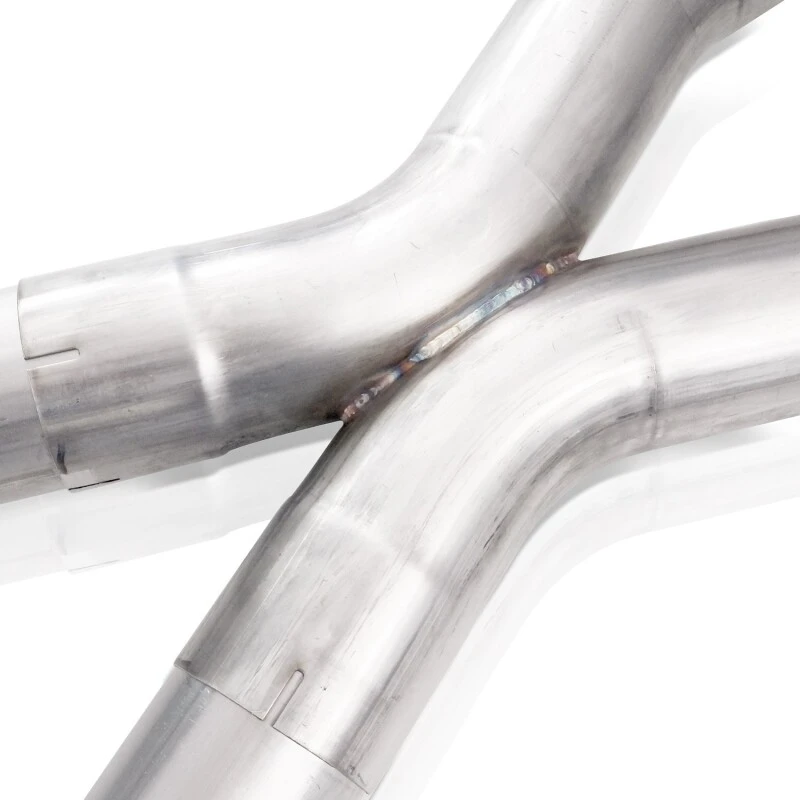 Stainless Works 62-67 Chevy Nova 3 Zoll Catback mit X-Pipe Turbo-Kammer-Schalldämpfern 3 Zoll Kerne