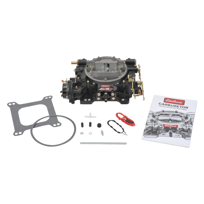 Edelbrock-Vergaser Thunder AVS2-Serie 650 CFM elektrischer Choke Schwarz pulverbeschichtet (Non-EGR)