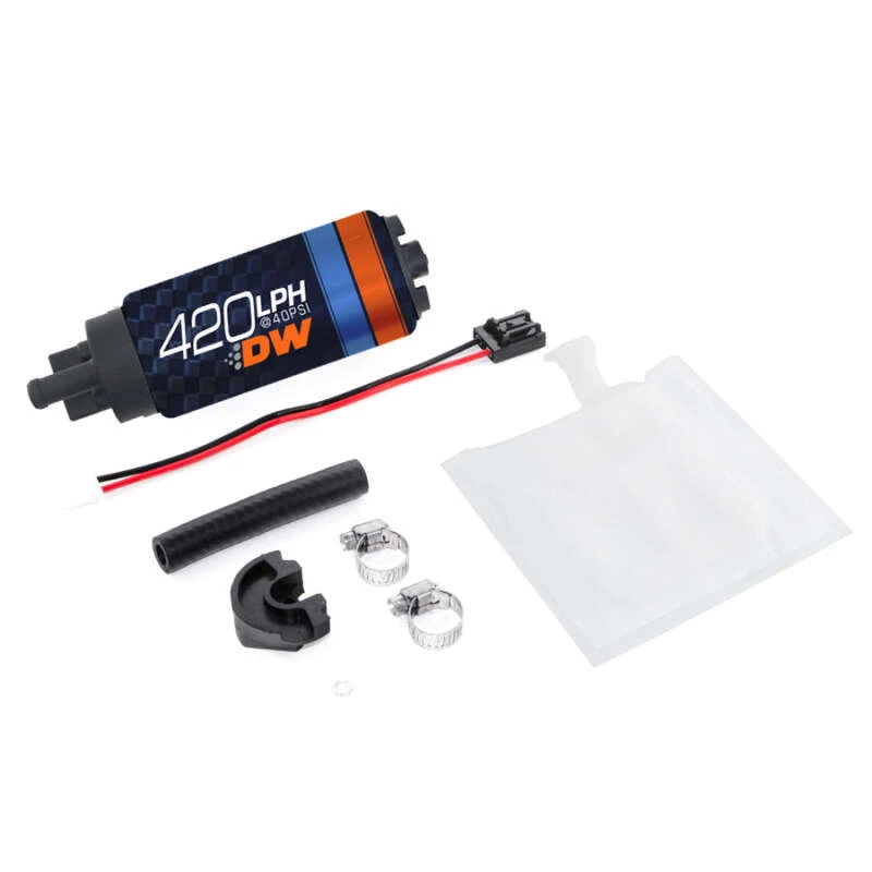 Deatschwerks DW420 Serie 420lph In-Tank Kraftstoffpumpe mit Installationskit für Forester 97-07 Impreza