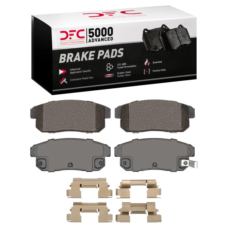 DFC 04-11 Mazda RX-8 Rear 5000 Advanced Semi Metallic Brake Pads and Hardware Kit
