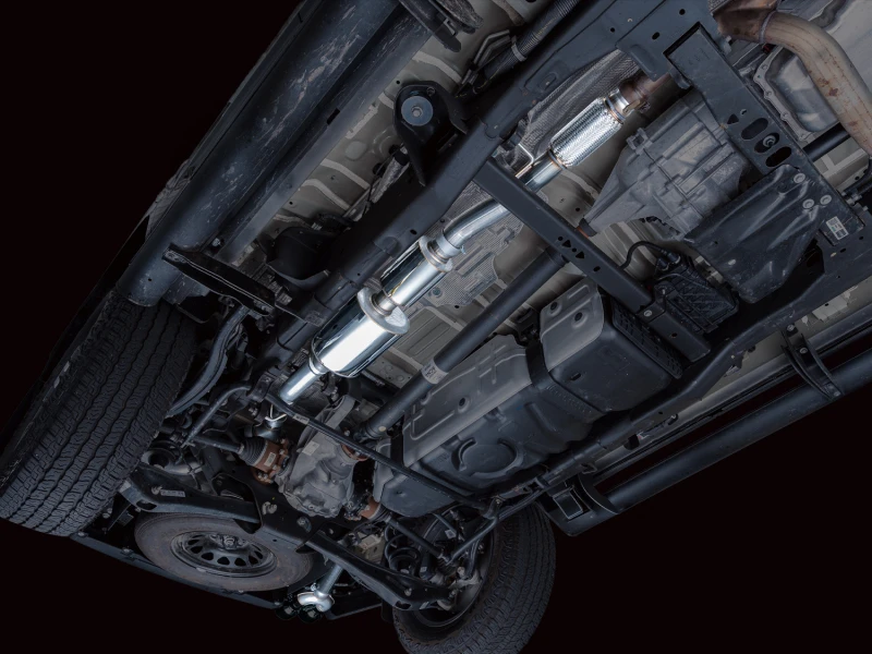 AWE Tuning 2021+ GMC Tahoe/Yukon 5.3L 0FG Split Rear Exit Catback Exhaust - Quad Diamond Blk Tips