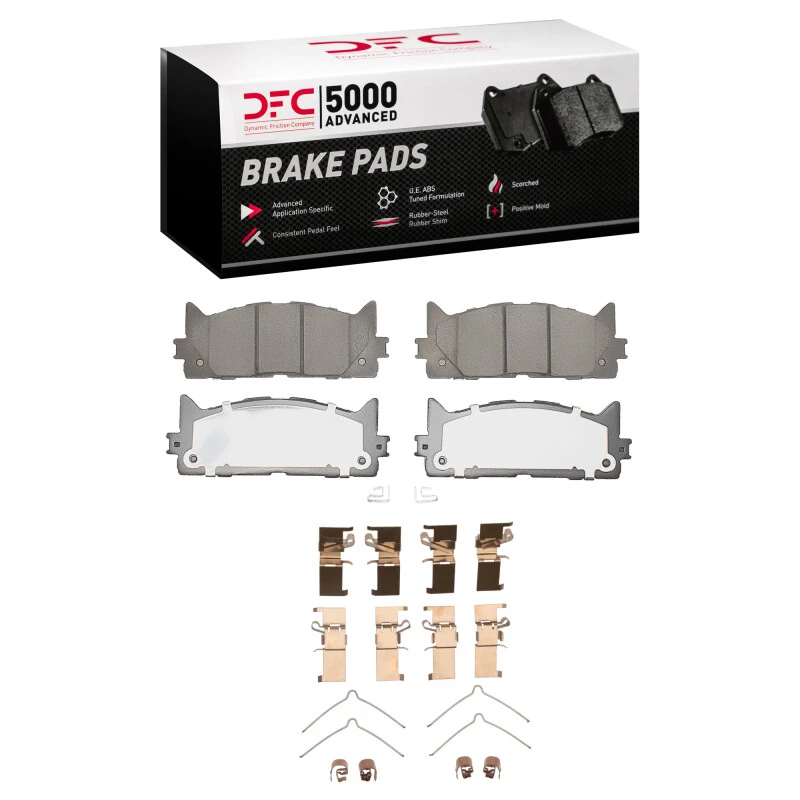 DFC 07-18 Lexus ES350 Front 5000 Advanced Ceramic Brake Pads and Hardware Kit