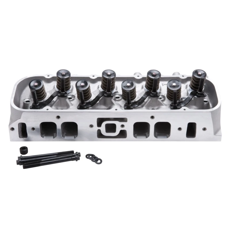 Edelbrock-Zylinderkopf BBC Performer RPM Oval Port 100cc Komplett Einzeln mit Federn