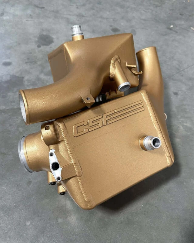 CSF 16-21 BMW M5 (F90) / 17-21 BMW M8 (F91/F92/F93) Twin Charge-Air-Cooler Set - Poly Gold Satin