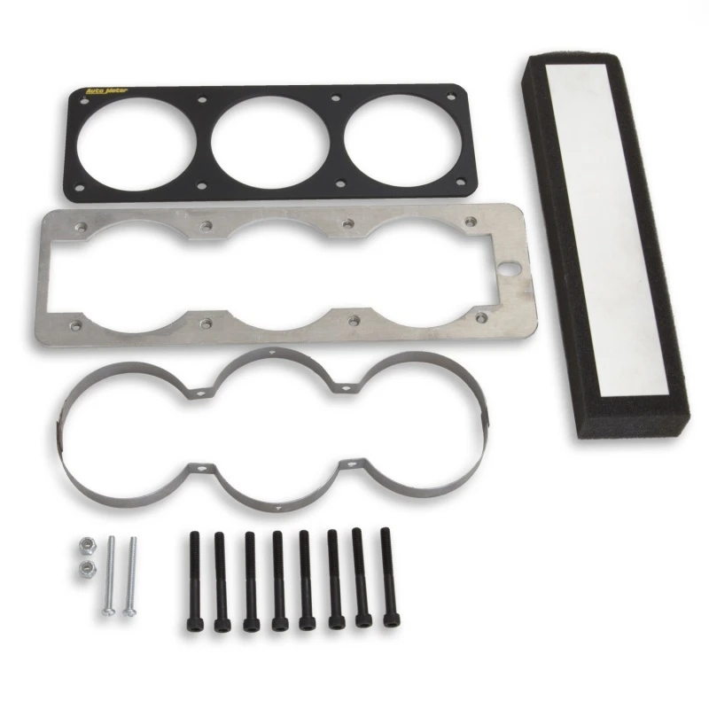 Autometer 87-93 Ford Mustang Schwarzes Dreifach 2-5/8 Zoll Messgerätgehäuse