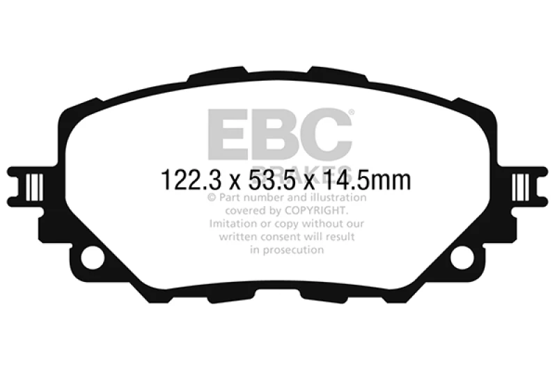 EBC 2016+ Mazda Miata MX-5 / 17-20 Fiat 124 Spider Bluestuff Front Brake Pads