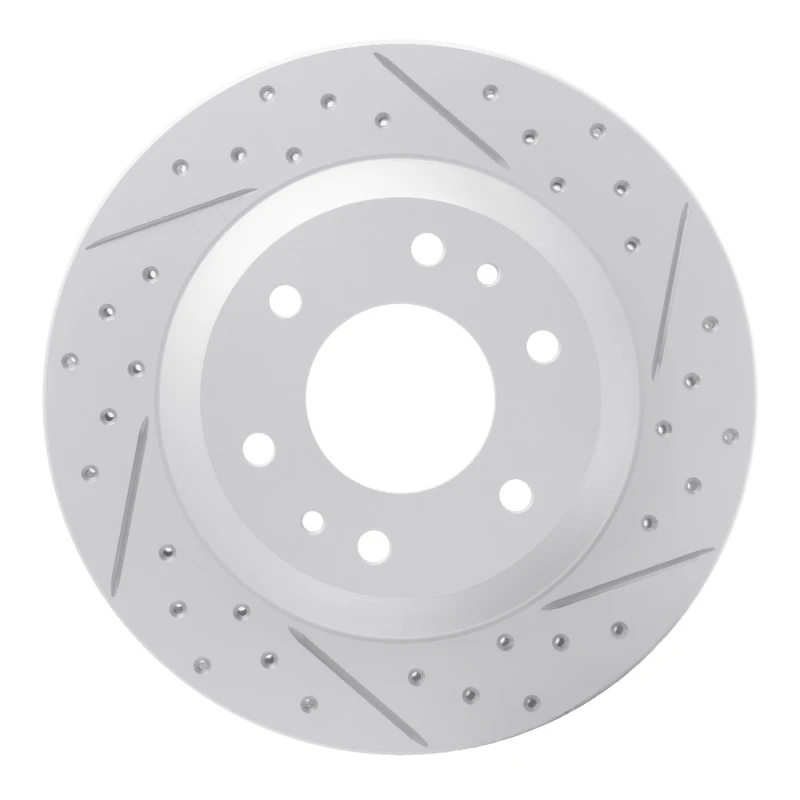 DFC 02-05 Buick Rainier Front Right Drilled & Slotted Geoperformance Rotor