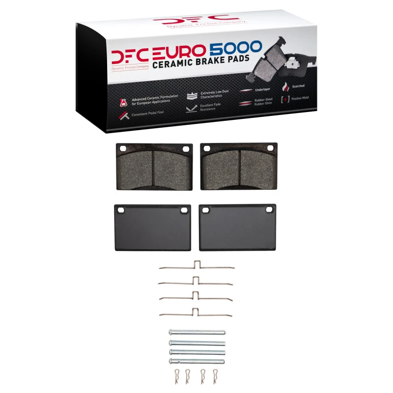 DFC 67-87 Volvo 242/245/244/142/144/145/164/1800/GLE/DL Front Euro 5000 Ceramic Pads & Hardware Kit